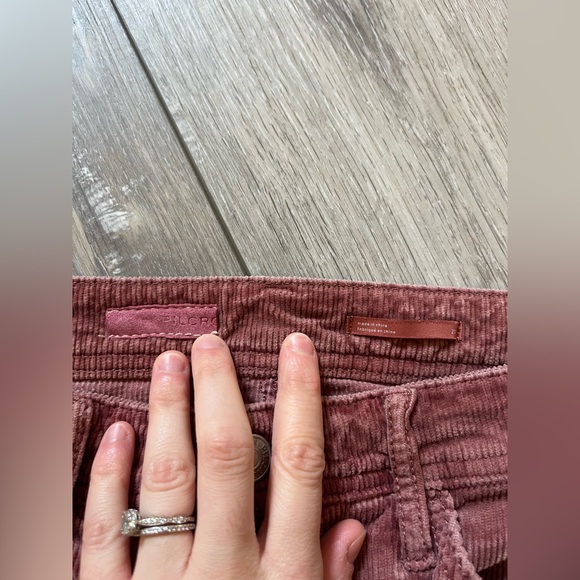 Anthropologie Pilcro Slim Boyfriend Crop Corduroy Pants 27 - Picture 3 of 13